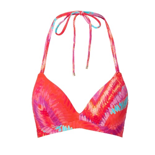 LingaDore Beach Beach Vibes Only coral voorgevormde bikinitop