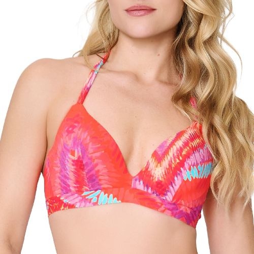LingaDore Beach Beach Vibes Only coral voorgevormde bikinitop