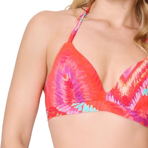 LingaDore Beach Beach Vibes Only coral voorgevormde bikinitop