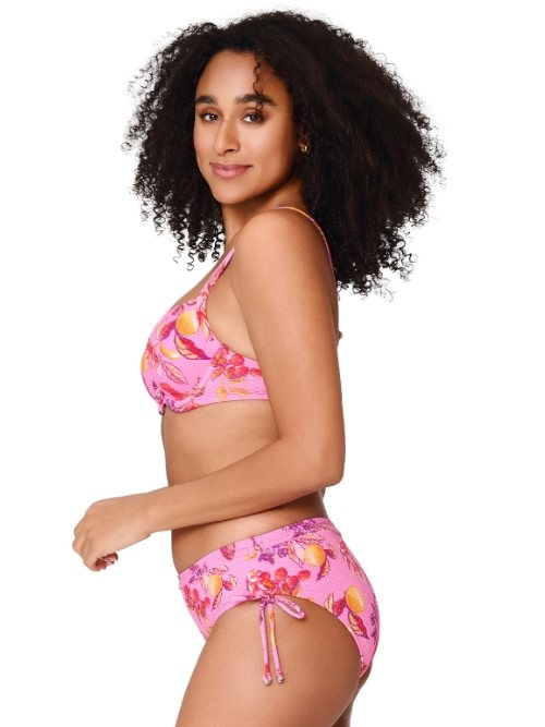 LingaDore Beach Tropical Fruit roze voorgevormde bikinitop