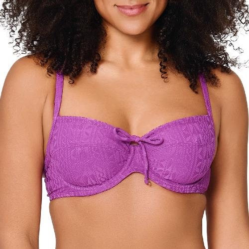 LingaDore Beach Purple Pulse paars soft-cup bikinitop