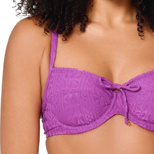 LingaDore Beach Purple Pulse paars soft-cup bikinitop