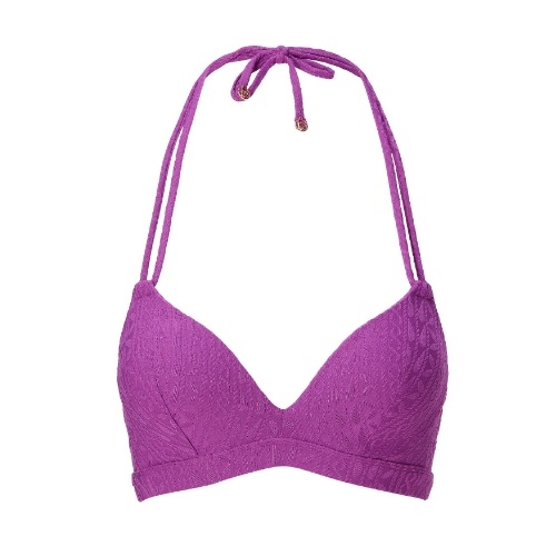LingaDore Beach Purple Pulse paars voorgevormde bikinitop