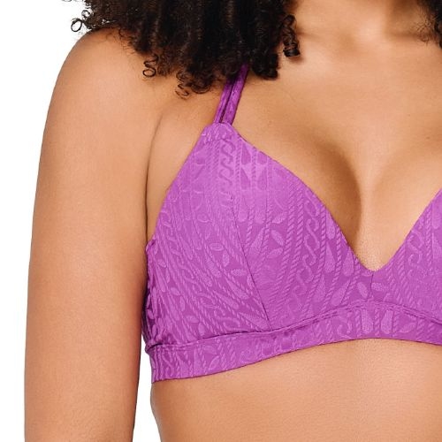LingaDore Beach Purple Pulse paars voorgevormde bikinitop