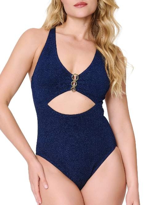 LingaDore Beach A Touch Of Gold marine blauw badpak