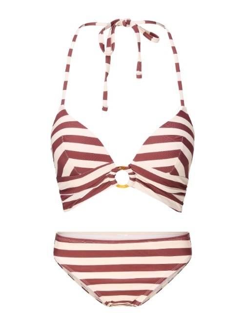 LingaDore Beach Summer Stripes wit/rood bikini set