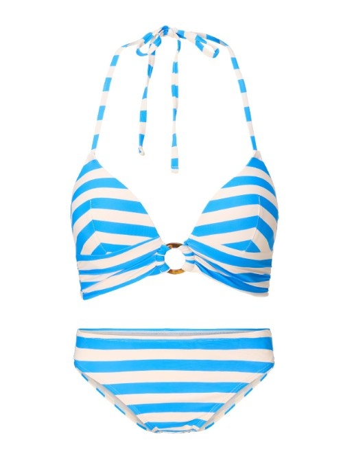 LingaDore Beach Summer Stripes wit/blauw bikini set