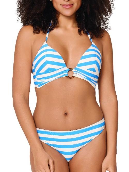 LingaDore Beach Summer Stripes wit/blauw bikini set