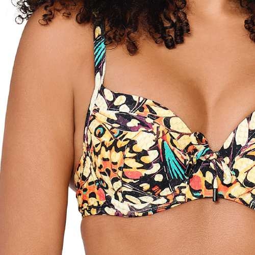 LingaDore Beach Butterfly Breeze print voorgevormde bikinitop