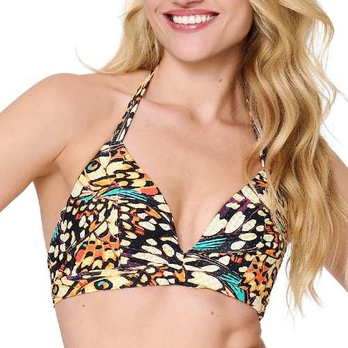 LingaDore Beach Butterfly Breeze print voorgevormde bikinitop