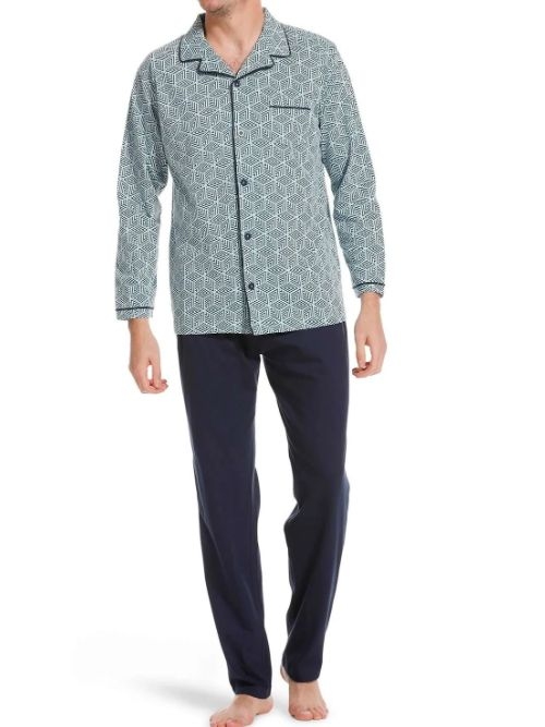 Pastunette Heren groen pyjama
