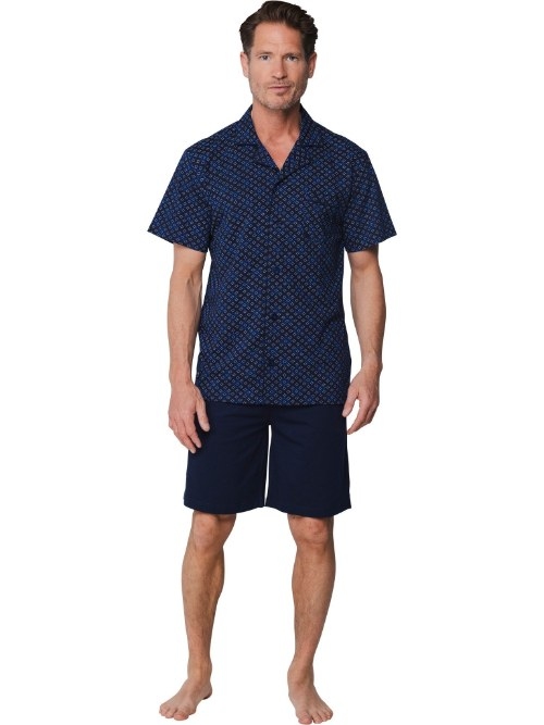 Pastunette Heren marine blauw shortama