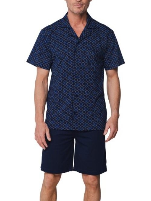 Pastunette Heren marine blauw shortama