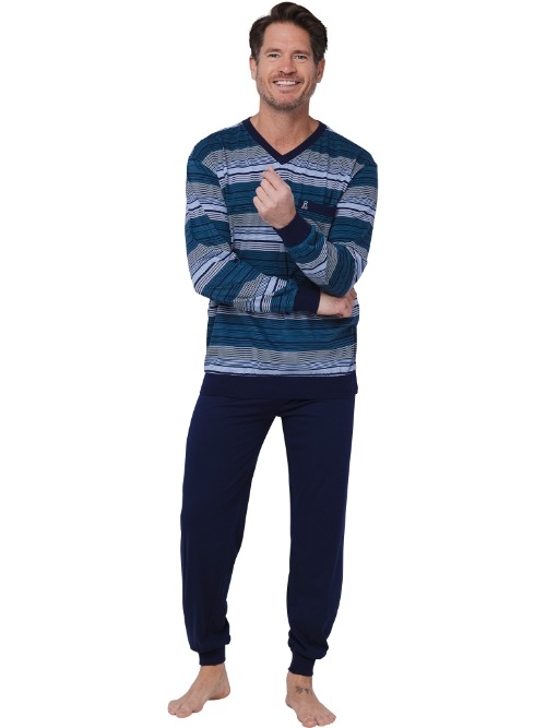 Robson Heren marine blauw pyjama