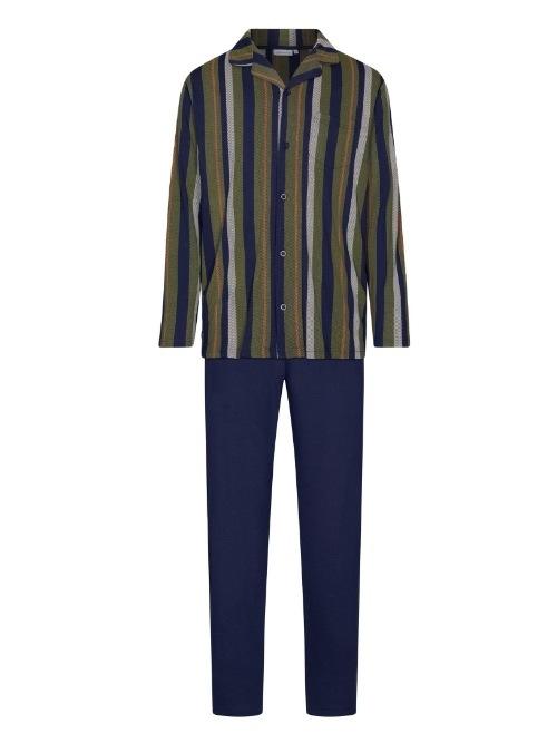 Pastunette Heren marine blauw pyjama