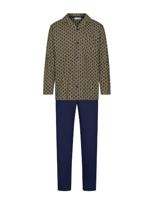 Pastunette Heren marine blauw pyjama