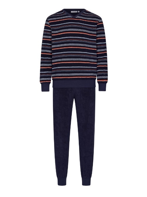 Pastunette Heren marine blauw pyjama