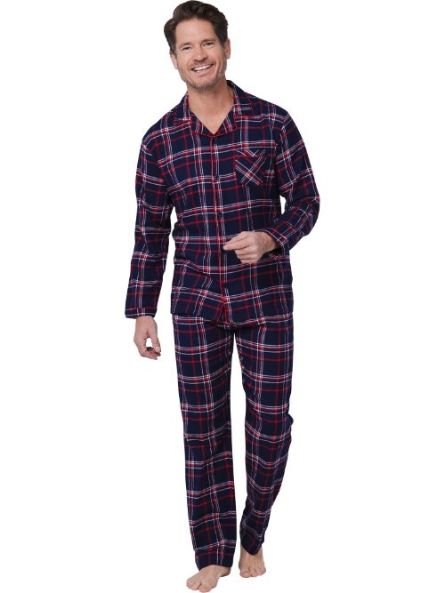 Pastunette Heren marine blauw pyjama