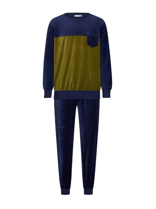 Pastunette Heren marine blauw pyjama