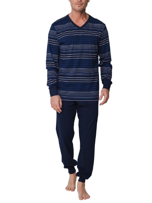 Pastunette Heren marine blauw pyjama
