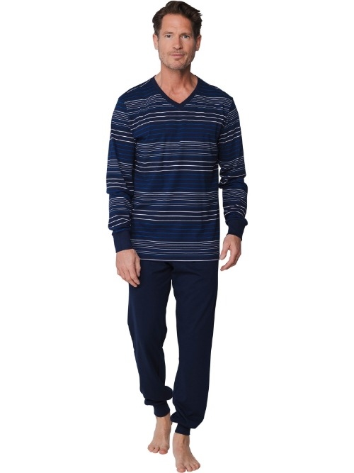 Pastunette Heren marine blauw pyjama