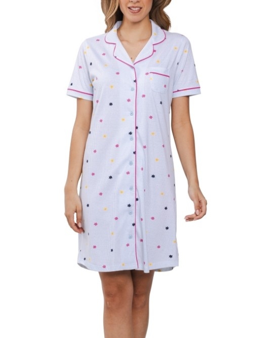 Rebelle Dames blauw nachthemd