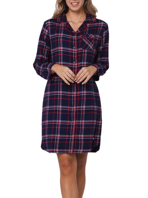 Rebelle Dames marine blauw nachthemd