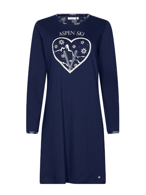 Rebelle Dames marine blauw nachthemd