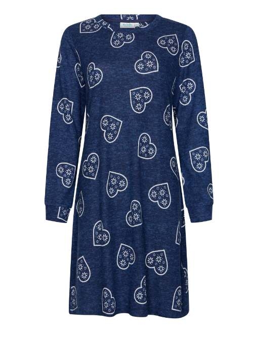 Rebelle Dames marine blauw nachthemd