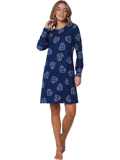 Rebelle Dames marine blauw nachthemd