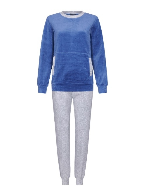 Pastunette Dames marine blauw pyjama