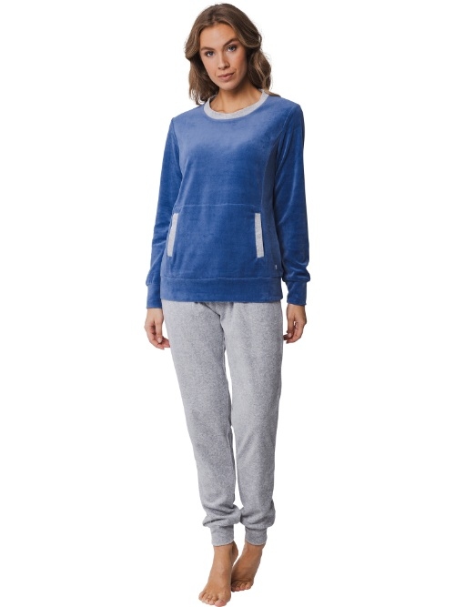 Pastunette Dames marine blauw pyjama