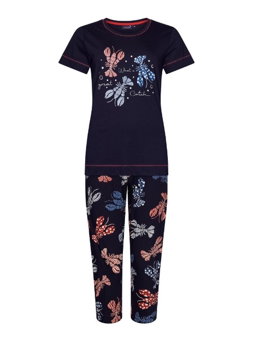 Rebelle Dames marine blauw pyjama