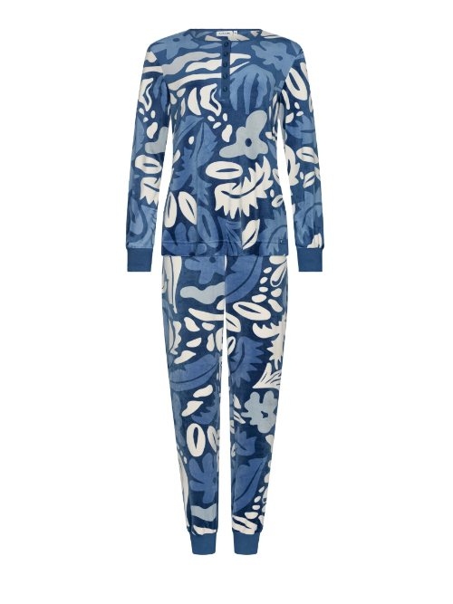 Pastunette Dames marine blauw pyjama