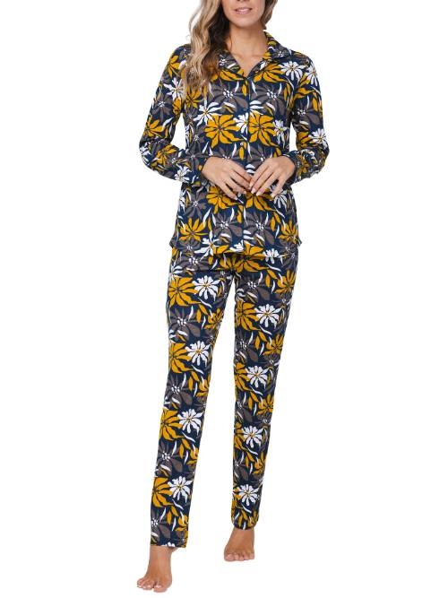 Pastunette Dames marine blauw pyjama