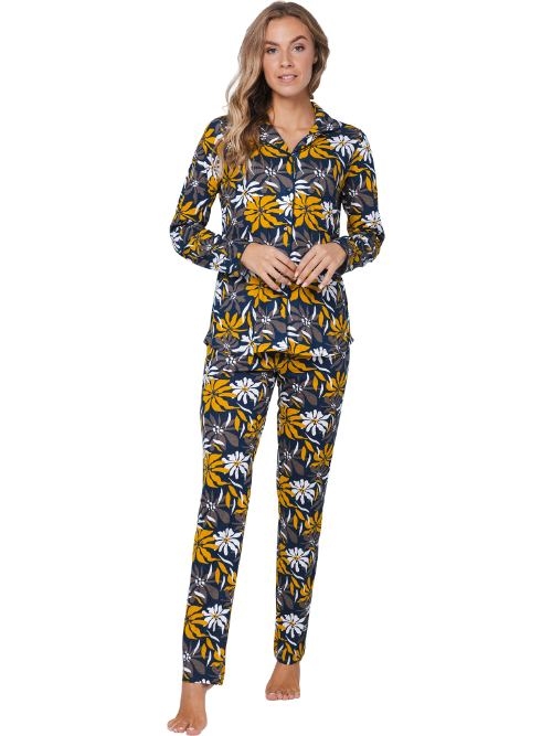 Pastunette Dames marine blauw pyjama
