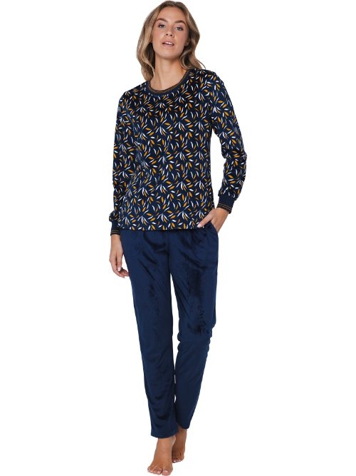 Pastunette Dames marine blauw pyjama