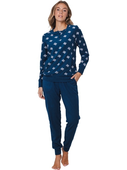 Pastunette Dames marine blauw pyjama
