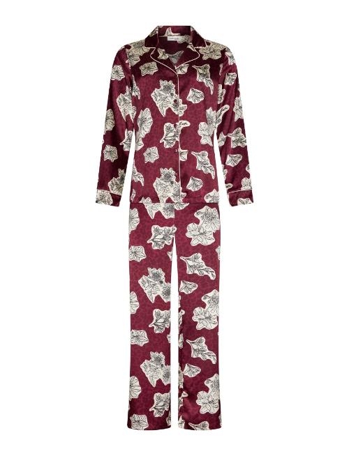 Pastunette Dames donker rood pyjama