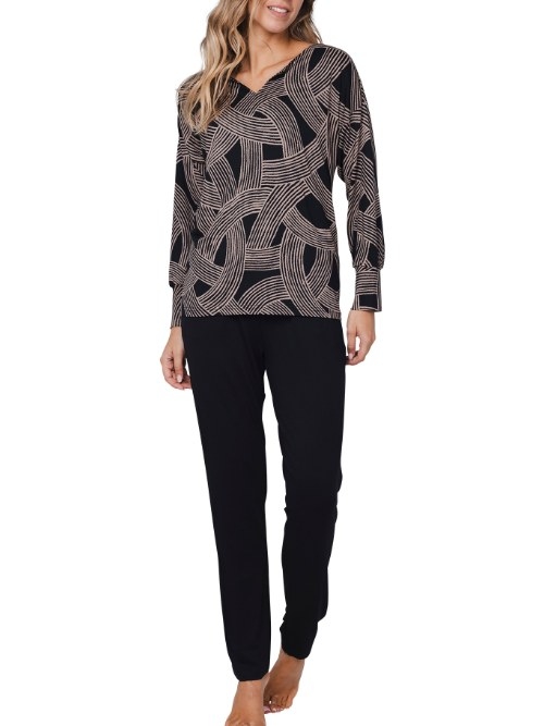Pastunette Dames zwart pyjama