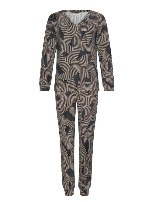 Pastunette Dames zwart pyjama