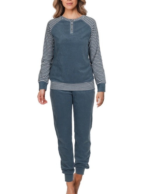 Pastunette Dames marine blauw pyjama