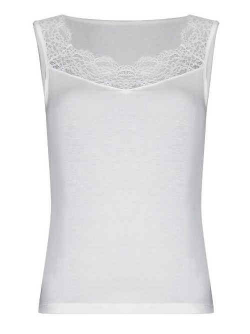 Pastunette Dames sneeuw wit slaapshirt