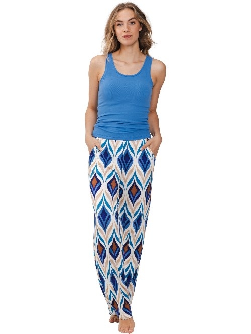 Pastunette Dames blauw slaapshirt