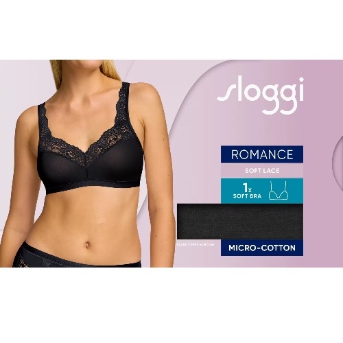Sloggi Romance zwart wireless bh
