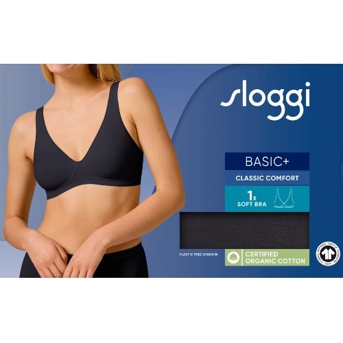 Sloggi Basic+ zwart wireless bh