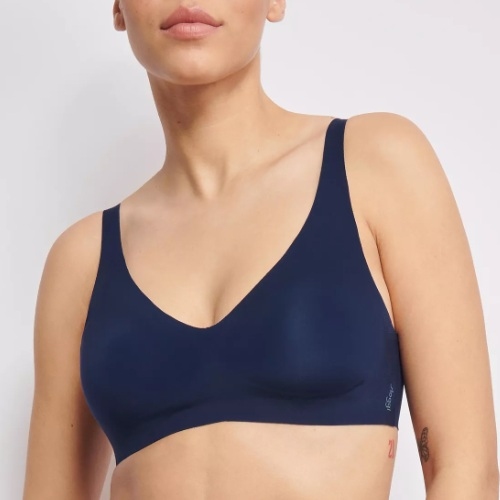 Sloggi Zero Feel marine blauw niet voorgevormde bh