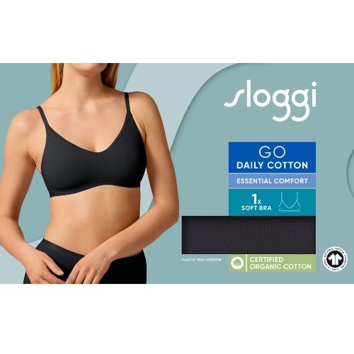 Sloggi GO Daily Cotton zwart wireless bh