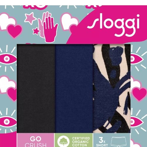 Sloggi GO Crush marine blauw short
