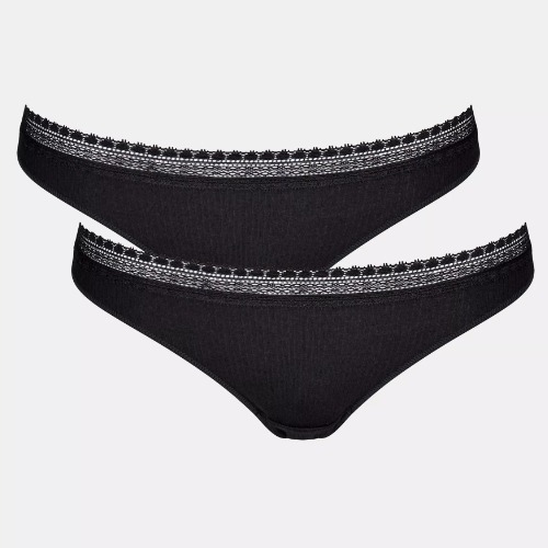 Sloggi GO Ribbed zwart brazilian
